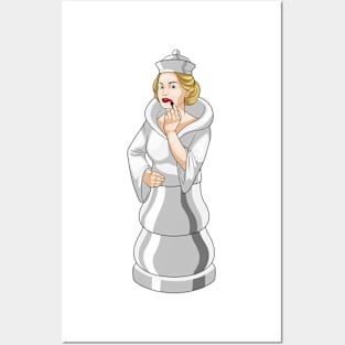 Chess piece Queen Chess Lipstick Posters and Art